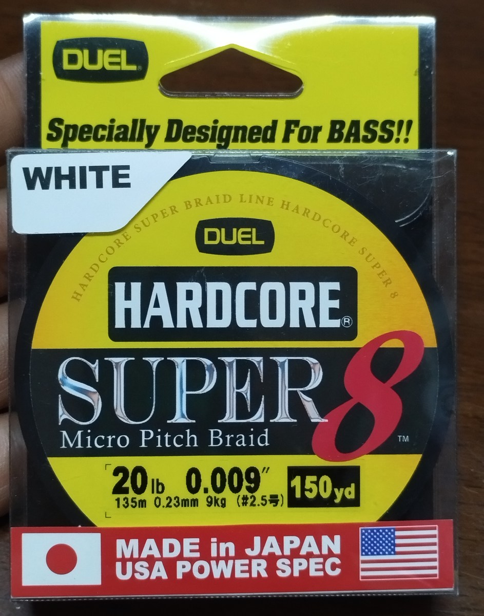 33.​ สาย​PE​ Duel​ Hardcore​ Super​ ถัก​8​  20lb​ 150yd