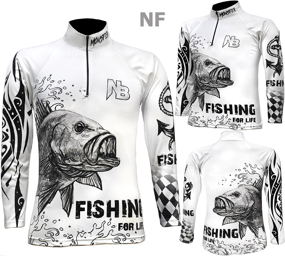 เสื้อ NB Fishing For Life ป้องกันแสงUV ไซส์ M (เปลี่ยนขนาดโซส์ได้)
