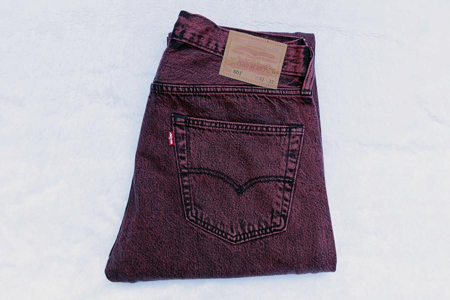 LEVI'S 501 E /w.36/38 กางเกงยีนส์ทรงกระบอกสีสวยใหม่ของแท้ ราคารวมส่ง kerry