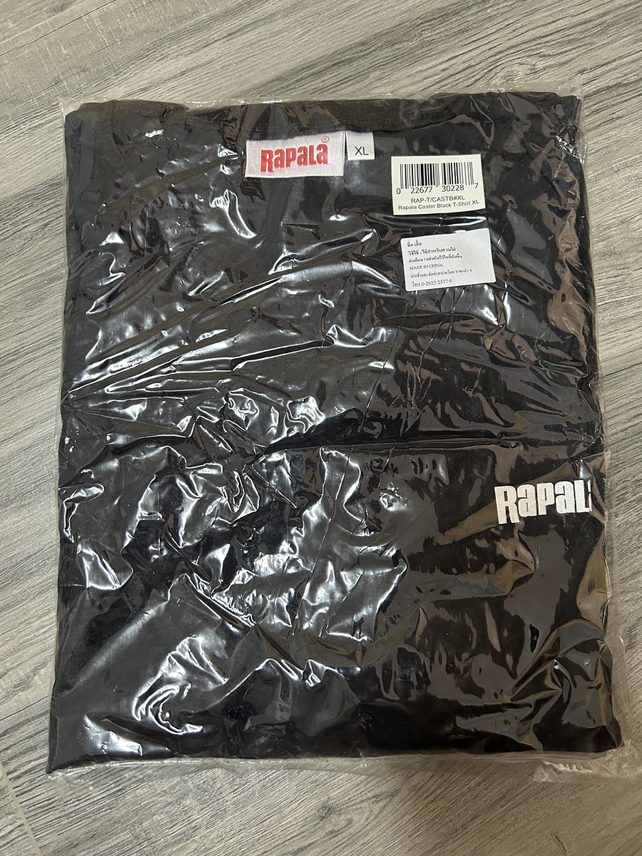 เสี้อRAPALA(แขนสั้น)ไซส์XL(สีดำ)