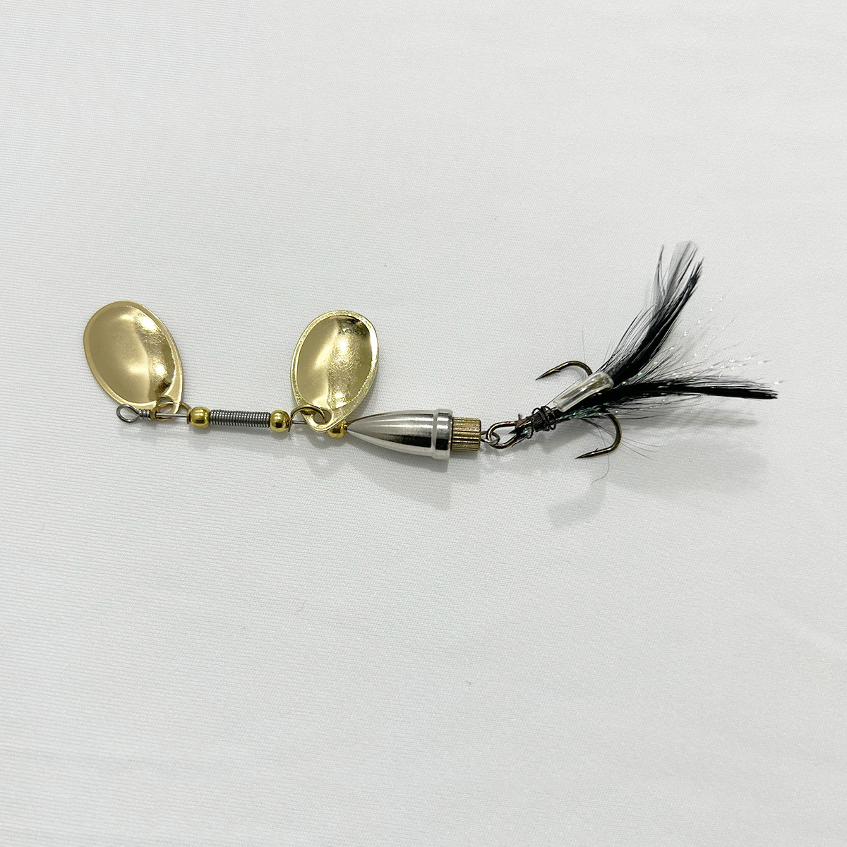 เหยื่อปลอม Spoon Spinne ขนาด 9 เซน 8.3 กรัม ใบสปิน 2 ใบ