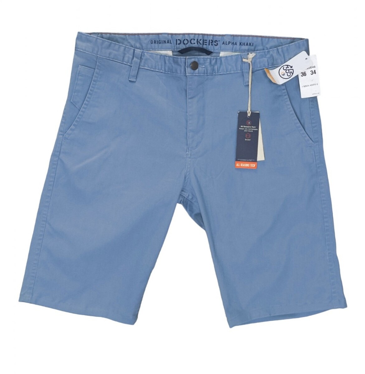กางเกงขาสั้น Docker slim fit สีฟ้าอ่อน