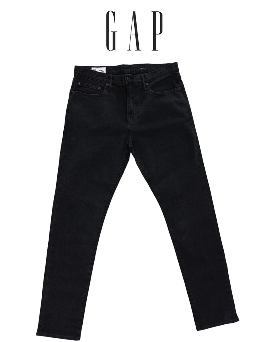 Gap jeans super black slim เอว42