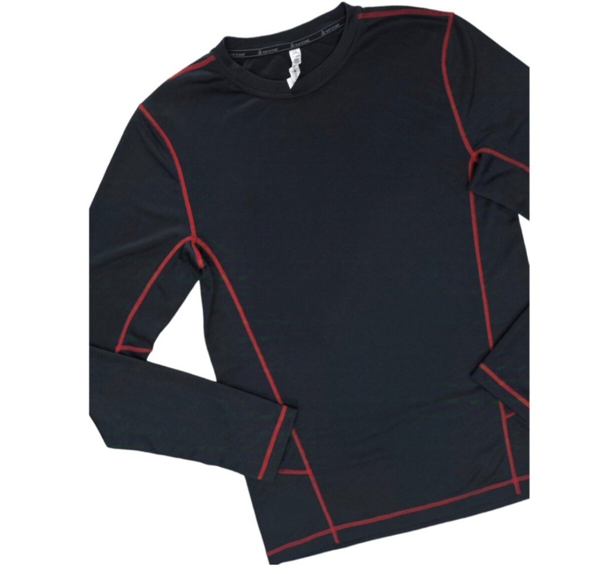 เสื้อกัน กันUV Ripzone สีดำด้ายแดง ผ้าแห้งเร็ว อก46นิ้ว
