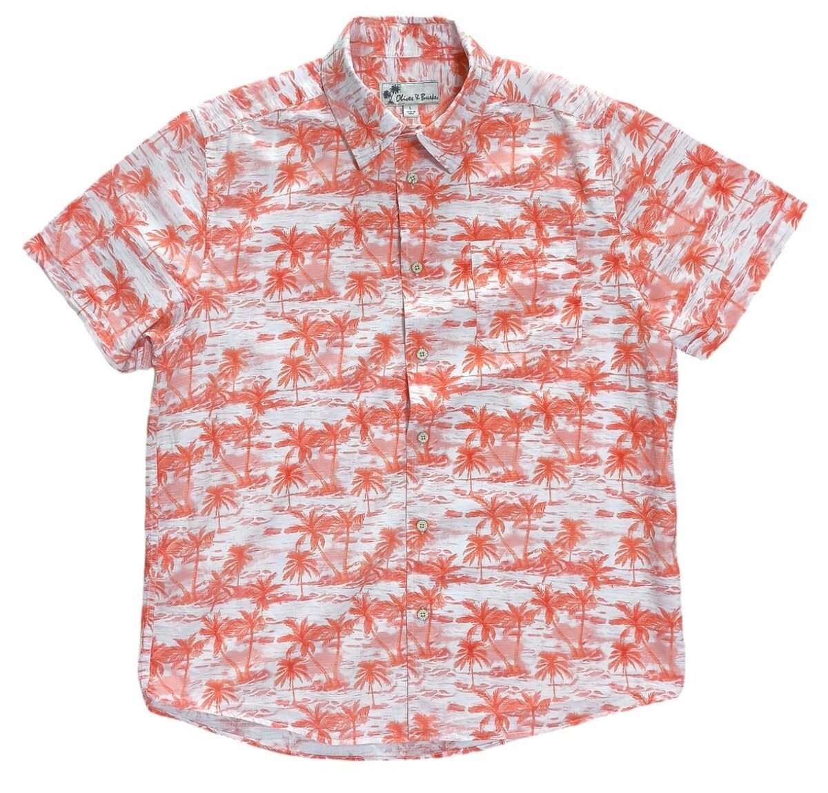 Oliver&Burke ฮาวาย shirt แขนสั้นสภาพใหม่มากๆ อก46นิ้ว