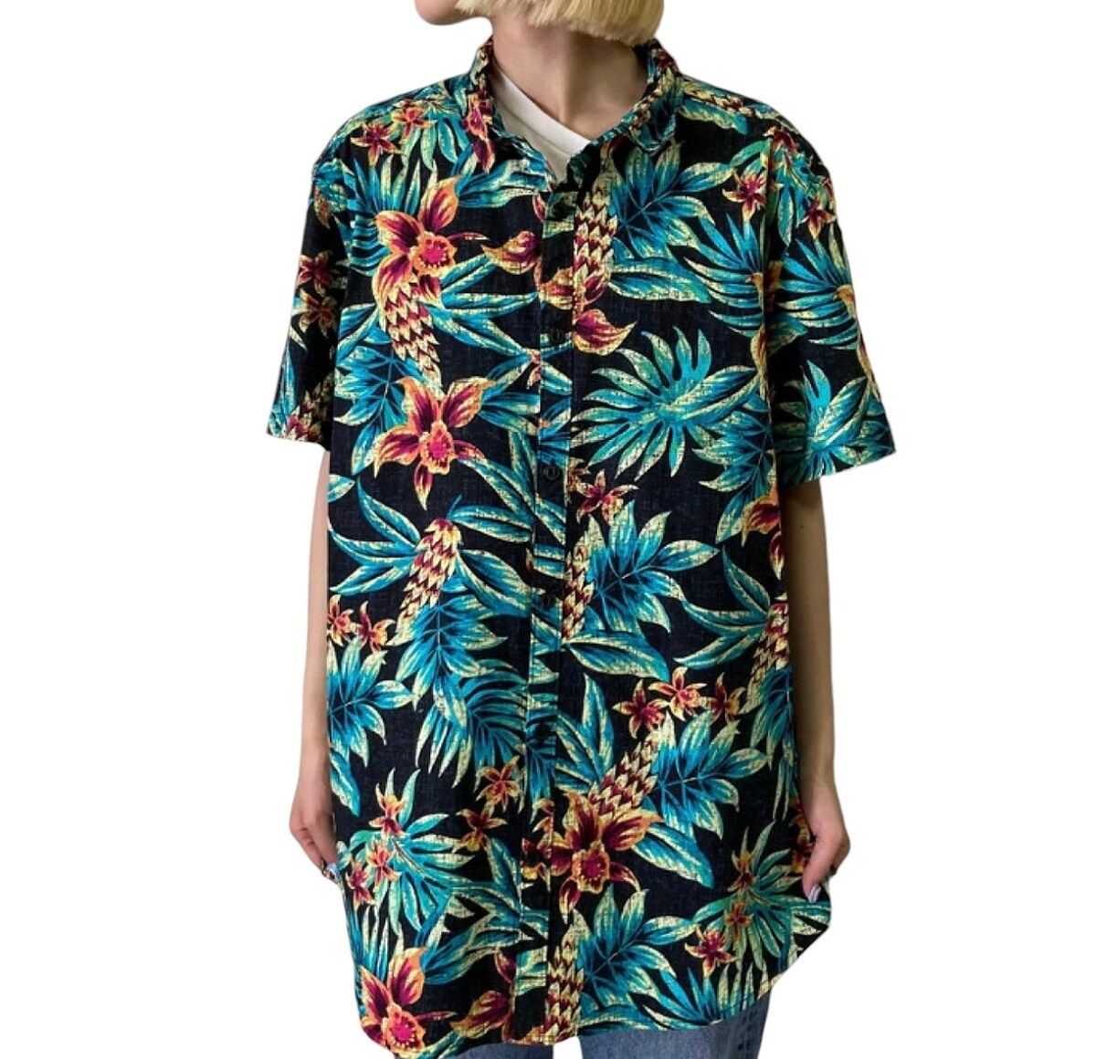 GEORGE ฮาวาย shirt แขนสั้นสภาพใหม่มากๆ อก46นิ้ว