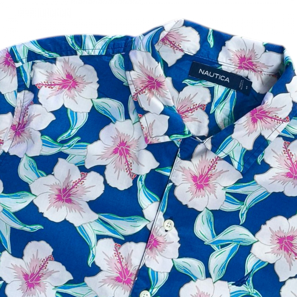 NAUTICA เชิ้ตแขนสั้น สวยใหม่มากๆ อก42นิ้ว