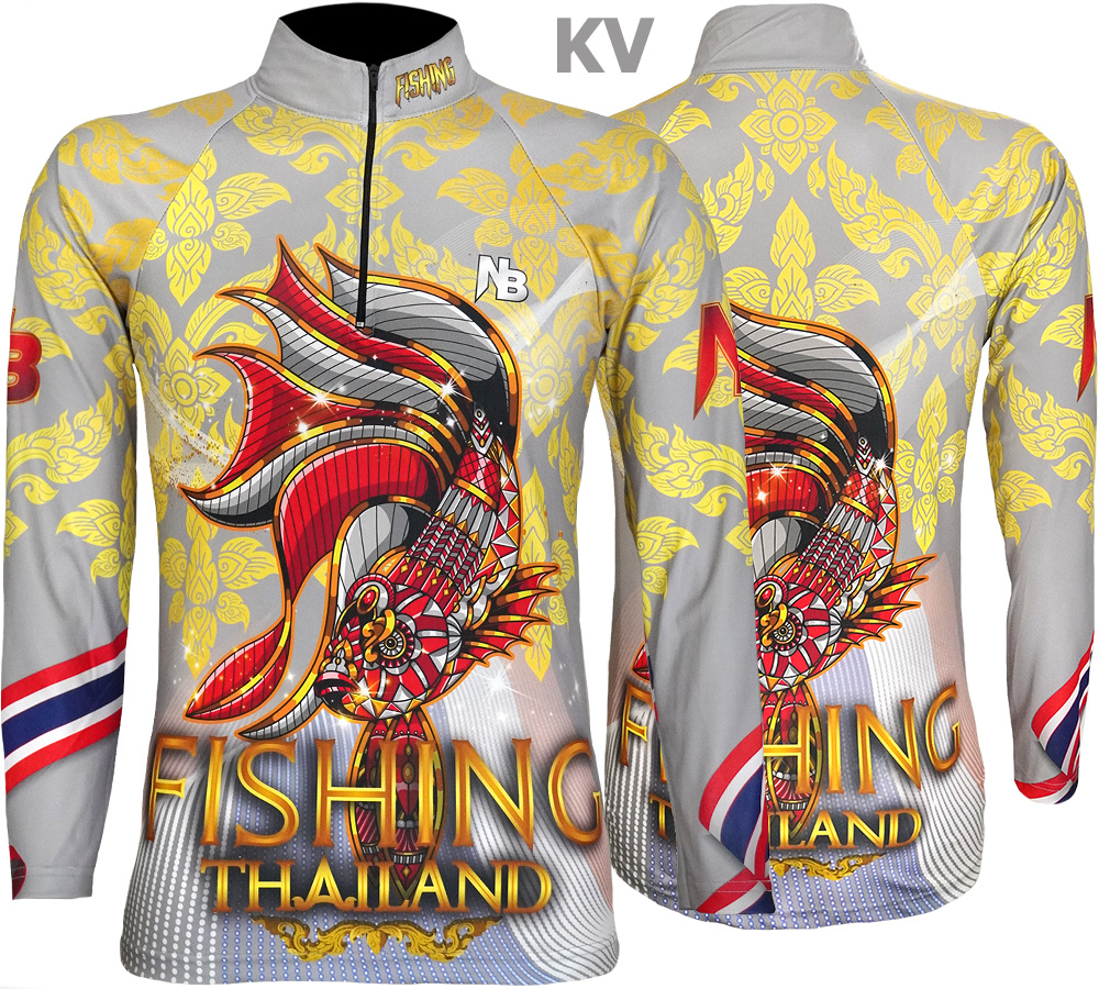 เสื้อตกปลา ป้องกันแสง UV - ไซส์ XL (เปลี่ยนขนาดโซส์ได้)