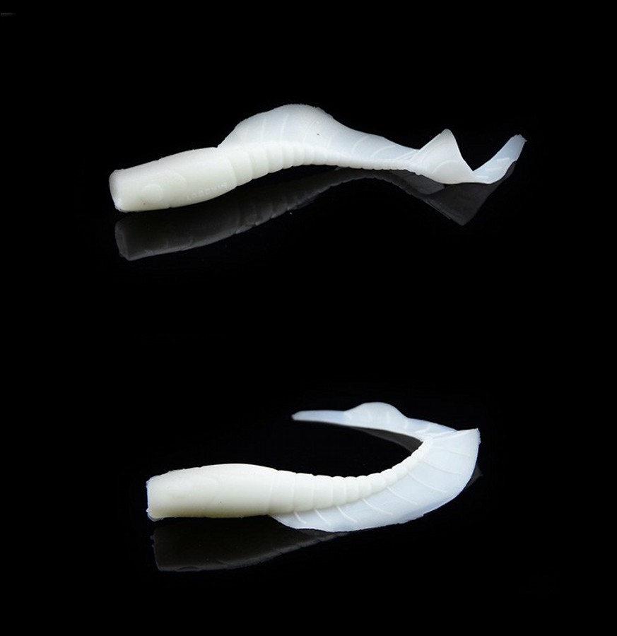 ปลายางหางพริ้ว 6 Cm จำนวน 1 ซอง มี 5 ตัว งานช่อน+กระพงวัง!!