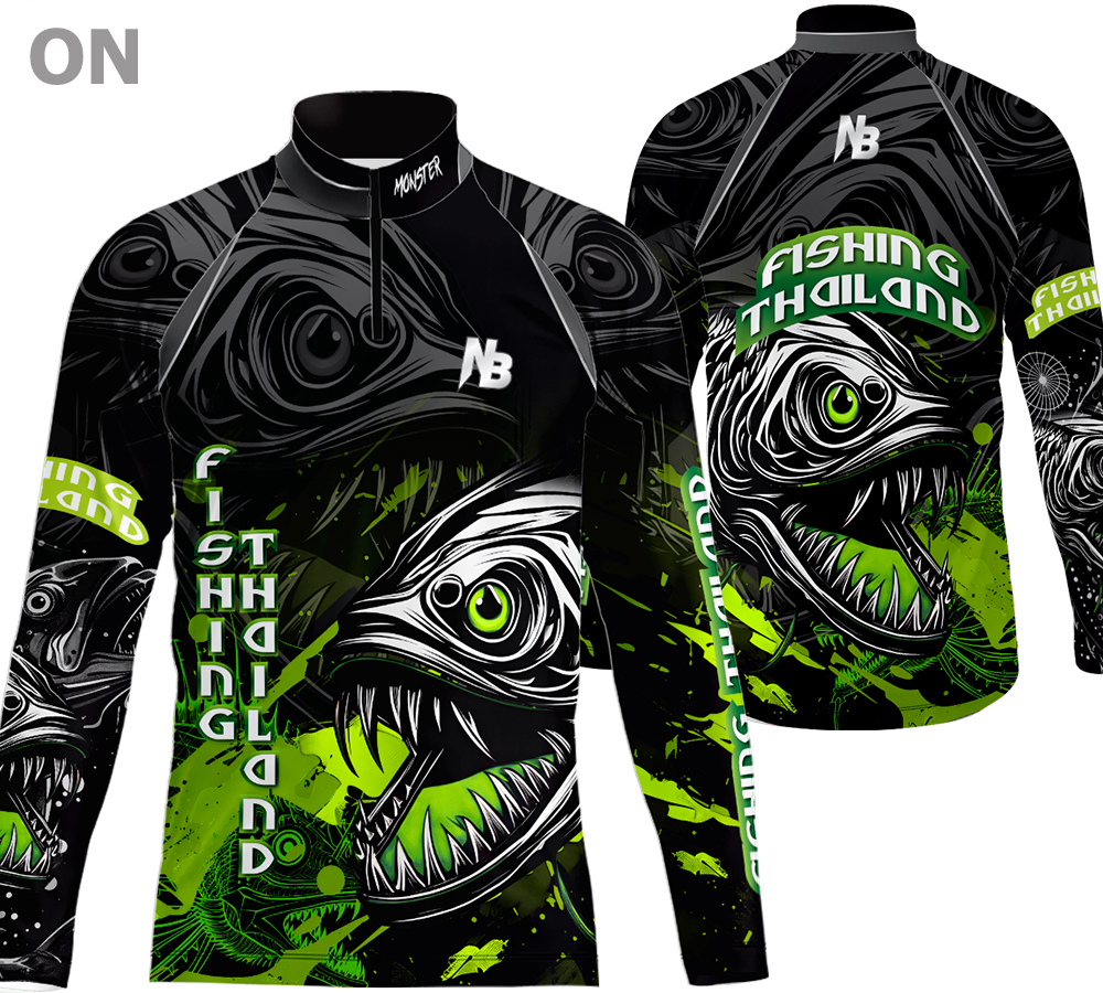 เสื้อตกปลา ป้องกันแสง UV - ไซส์ L (เปลี่ยนขนาดโซส์ได้)