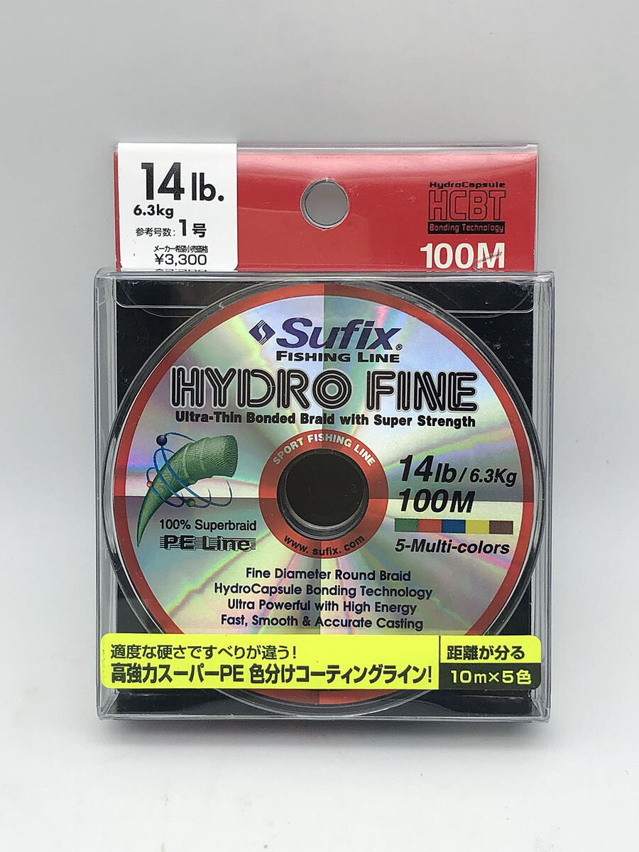 สาย PE Sufix HYDRO FINE 14lb , #PE1 100m