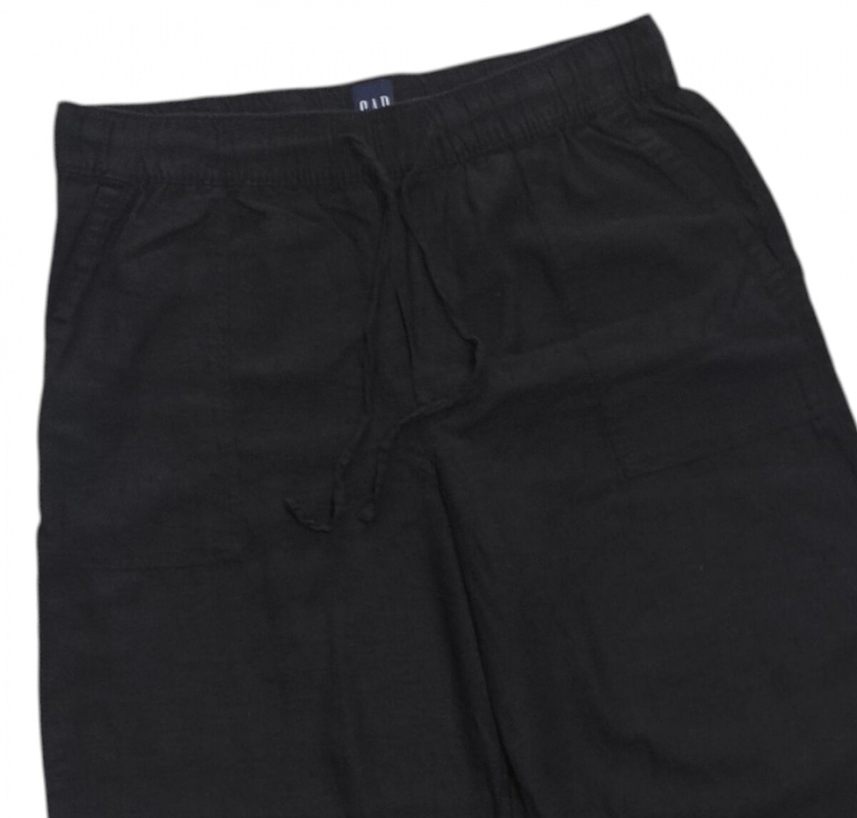 Gap ผ้าลินิน สีดำทรงหลวมๆใส่สบายๆ เอวยางยืด 38-40 ของใหม่มือ1