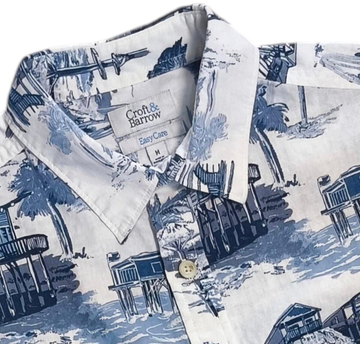 Croft&Barrow SLIM Fit เชิ๊ตแขนสั้น  Size อก 46