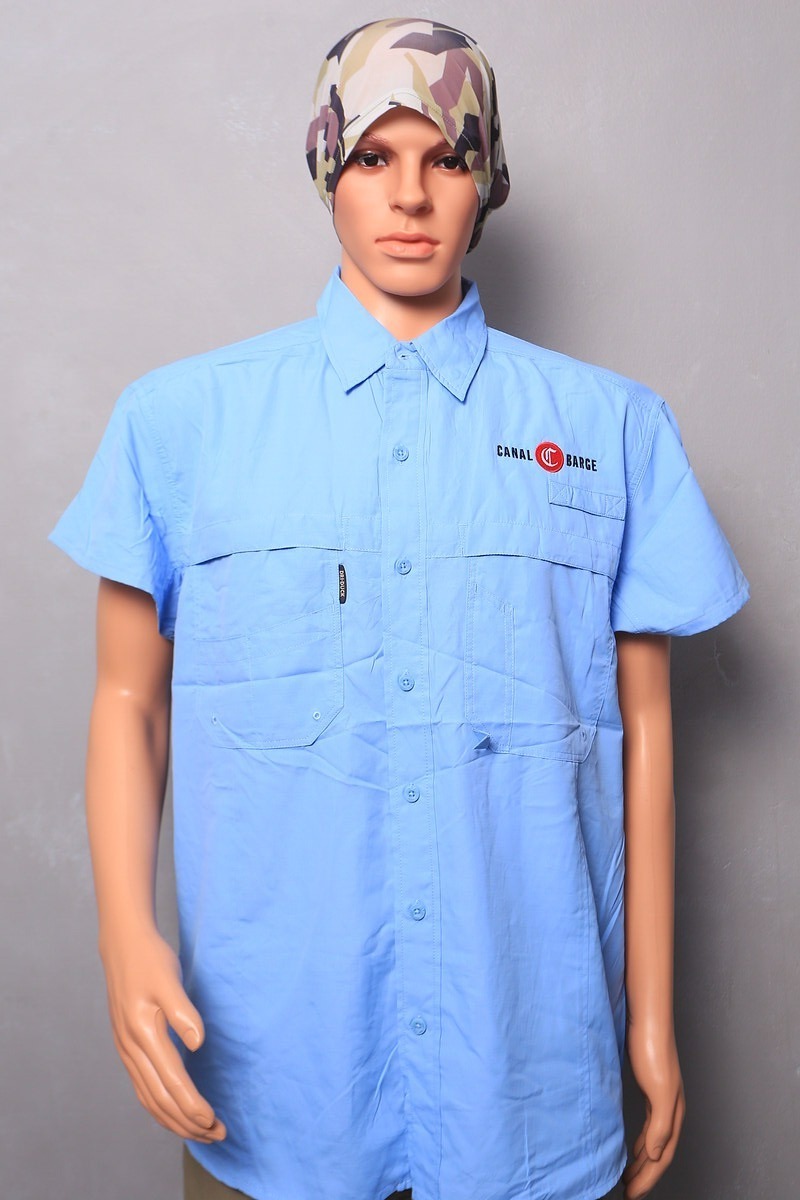 เสื้อแขนสั้นผ้าแห้งไว Men's DRI-DUCK Outdoor Gear 100% Polyester Size L