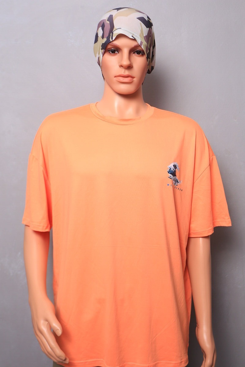 เสื้อยืดแขนสั้น สำหรับกิจกรรมกลางแจ้ง Men's SHEIN 95% Polyester 5% Elastane Size