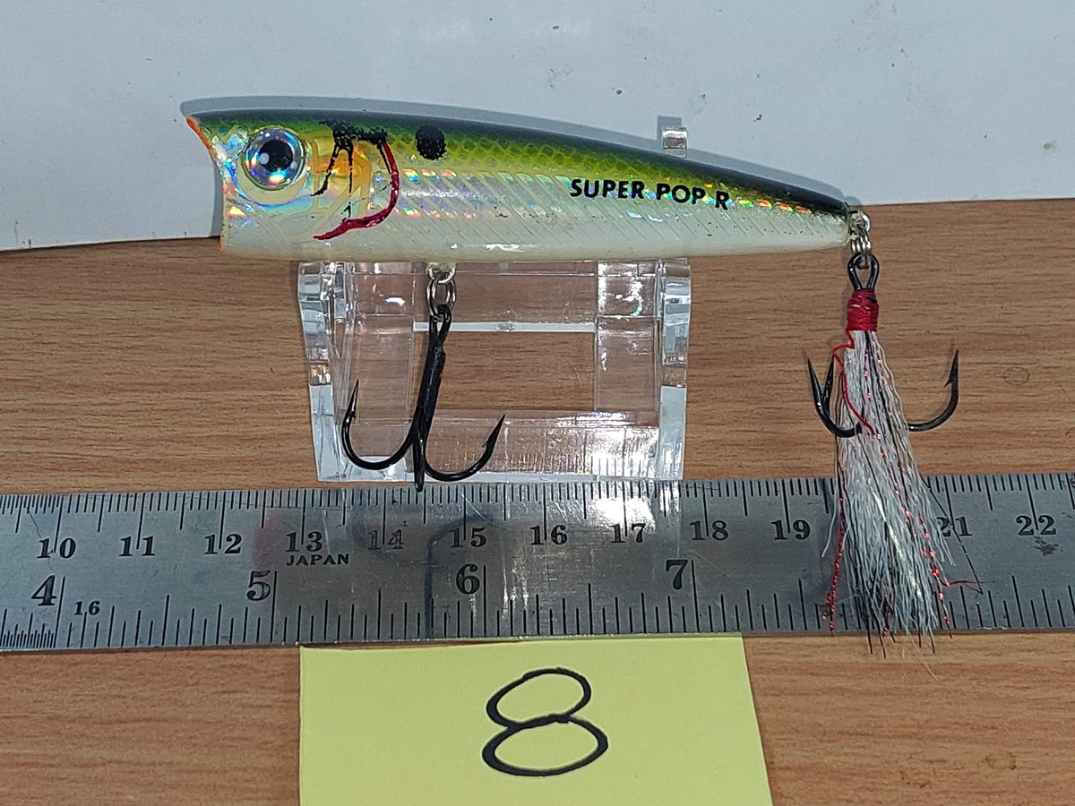   Dum fishing       *******     LURE #    8      SUPER POP  R    ********