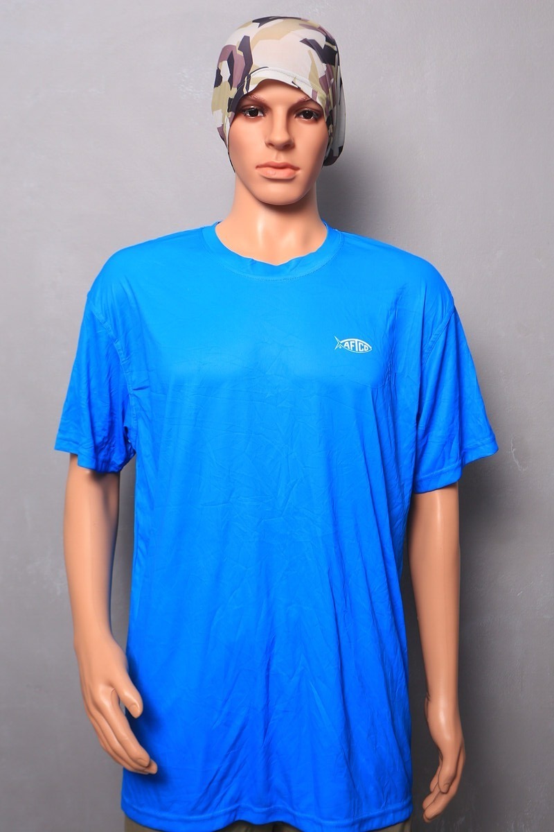 เสื้อยืดแขนสั้น สำหรับกิจกรรมกลางแจ้ง Men's AFTCO American Fishing Tackle 100% P