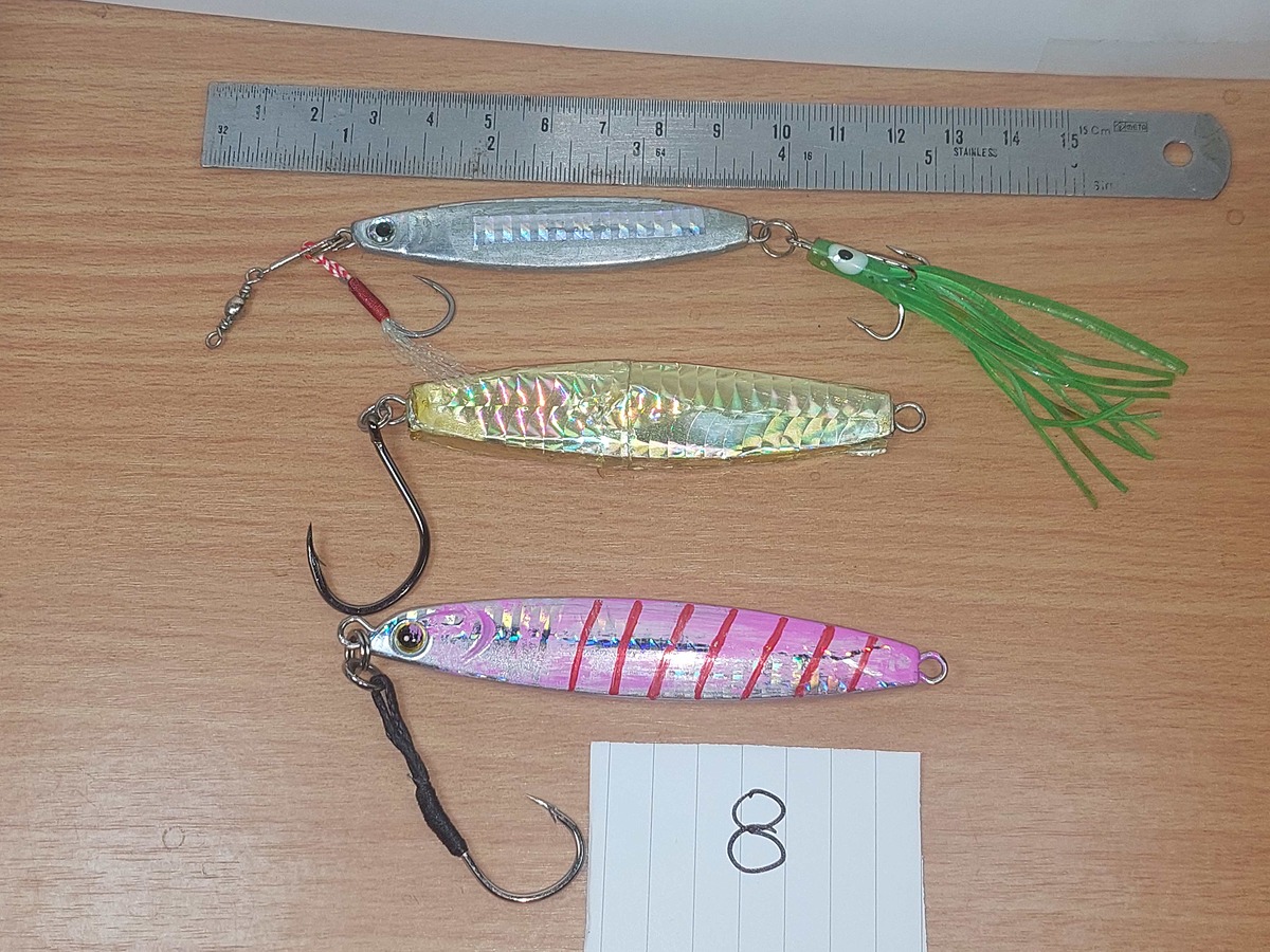   Dum fishing       *******      JIG   # 8  ///     ชุด 3 ตัว   ********