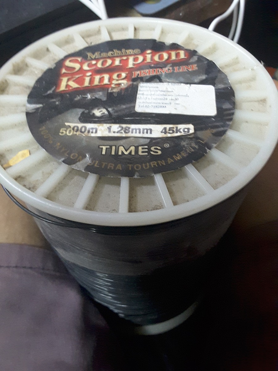 สายค่อนข้างใหญ่  เหนียวๆ  ทนๆ   ถูกๆ   99 ปอนด์   500 เมตร    ตามภาพ เลยค่ะ