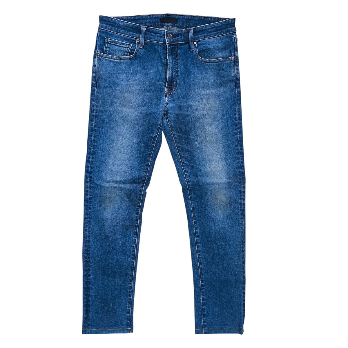 Uniqloผ้ายืดหยุ่น เอว 32 นิ้ว ยาว 38นิ้ว เป้า10.5นิ้ว ปลายขา 6.5 นิ้ว