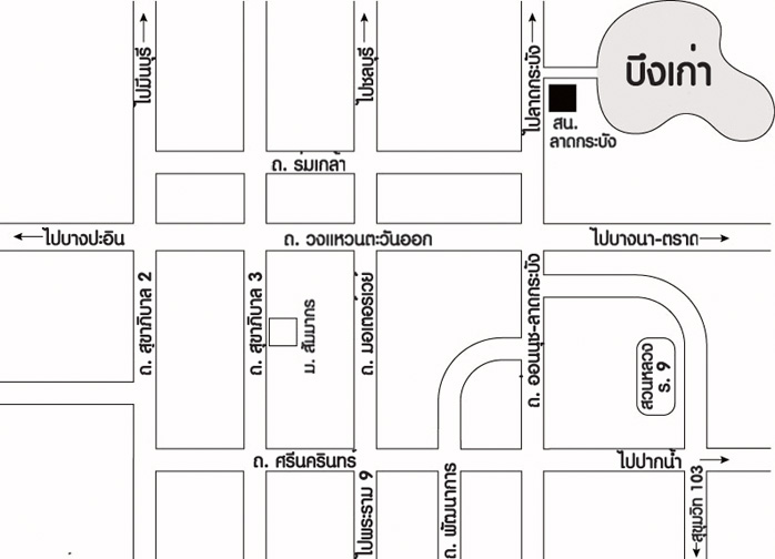 แผนที่ทางไปบึงเก่าครับ    :smile: :smile: