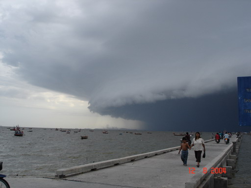 @Wornapa Beach, Bangsan,  Chonburi in Thailand