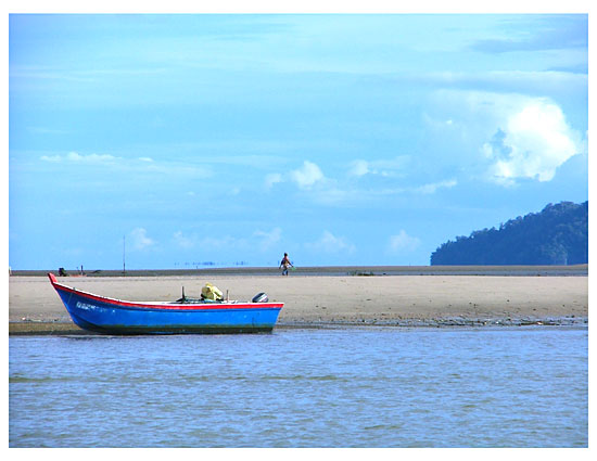 ทิวทัศน์ขณะเรือแล่นออกจากท่า