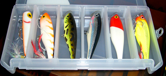 Storm Chug Bug ตัวใหญ่ ตามมาด้วย Rapala Skitter Pop 9 cm. สำหรับวันคลื่นแรงๆ