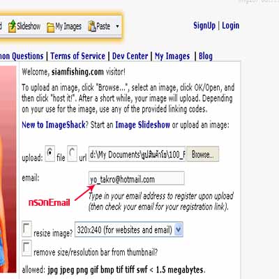   [u]ภาพ009[/u]


 [q]ต้องกรอก Email ของน้าๆ ลงในช่องที่ลูกศรชี้ก่อน  ...ดังรูป[/q]