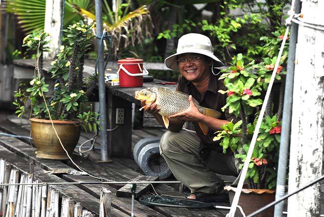 ชื่นมื่นมีความสุข และภูมิใจเสมอเมื่อได้ปลาด้วยคันชิงหลิว 
