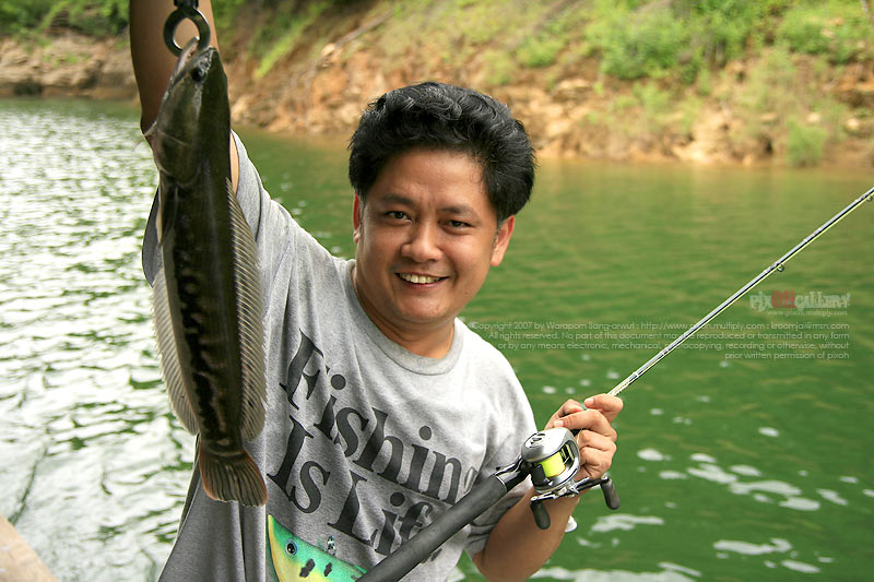 อ่า...ขึ้นมาแล้วชะโดตัวแรกของทริป ร้ายจิงๆ ทีมกุเลาฮั้นเตอร์นี่
