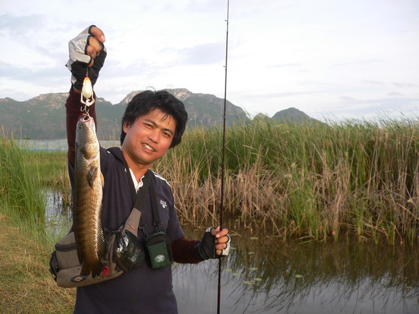 น้าอู๊ด น้ามาด น้องแฮม ไม่ได้ลงตามมา เพราะเด๋วจะได้เฮียปลิงๆ เป็นของแถมเลยเดินตีกันบนฝั่ง ตีได้สักพั