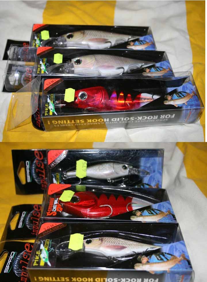 น้าเก่ง น้าสุชาติ ครับ  อยากได้เหยื่อ 2 ชุดนี้ ครับ
น้ากลับเมืองไทยเมื่อไหร่ ฝากใส่กระเป๋ากลับมาด้ว