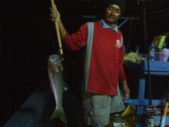 ส่วนทางด้านหัวเรือก็ตกหน้าดินกันครับ   ลงเหยื่อถึงหน้าดินก็กินเลยครับ :grin: :grin: :grin:
 ประเดิม
