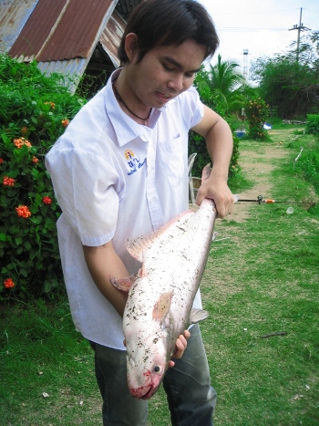 วันนี้โดดเรียนมาตกปลาครับ :blush: