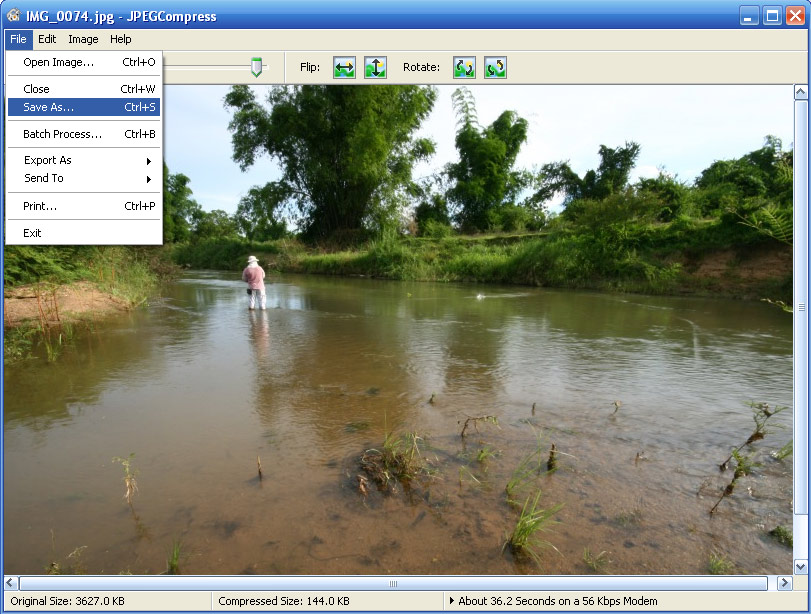 จากนั้นก็ทำการ save ภาพที่เราทำการปรั
