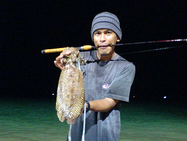 แจมด้วยคนนะครับ
ช่วงนี้เป็นมหกรรมตกหมึกที่หาดจอมเทียน (บริเวณหาดดงตาล) วันใหนน้ำดีไม่มีคลื่น ไม่ต่ำ