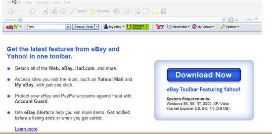 มีวิธการป้องกันและตรวจสอบได้ครับ โยการใช้ อีเบย์ toolbar ครับ ทูลบาร์ตัวนี้จะคอยตรวจสอบเวปที่เราเข้า