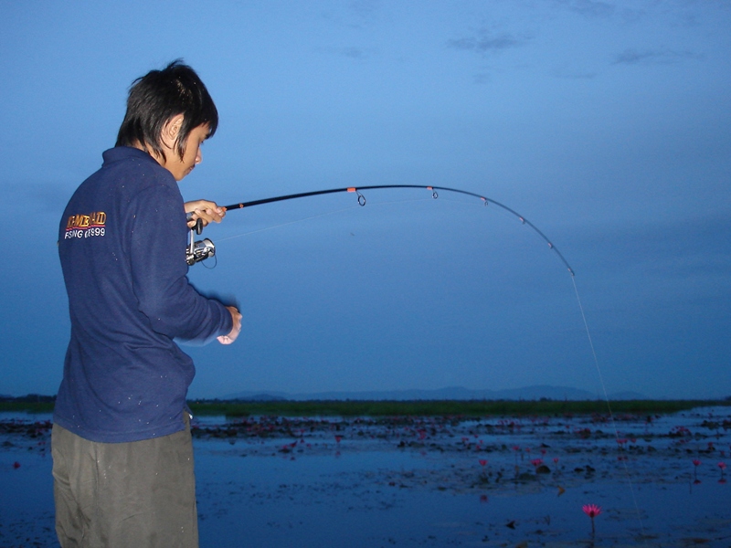 ออกเรือมาถึงหมาย  พระจันทร์ยังไม่ทันลงก็โดนแล้ว