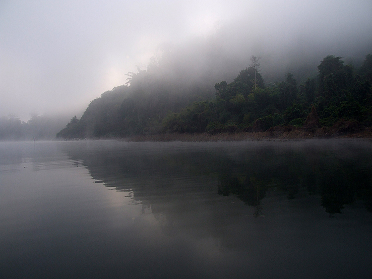 บางที่ผมต้องนั่งหรี่ตาเพ่งดู
เผื่อจะมีเรือหางยาวของชาวบ้านสวนมา

นั่งหัวเรือซะด้วยเรา ลุ้นซะฉี่เห