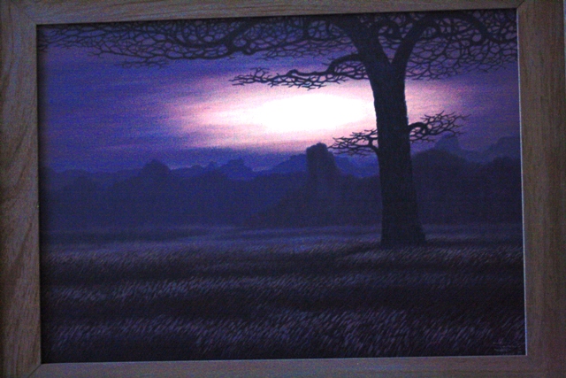 ภายในมีการจัดแสดงภาพที่สวยๆหลายภาพครับ