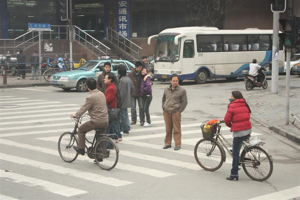ตามถนนจะเห็นคนขี่จักรยานเต็มไปหมด
