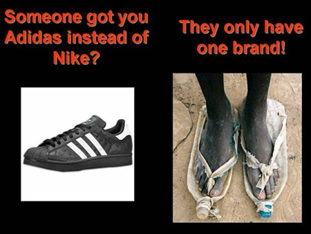 

อยากได้ Adidas แต่ ได้ Nike แทน งั้นหรือ ? 
..... พวกเขามี ยี่ห้อเดียว
