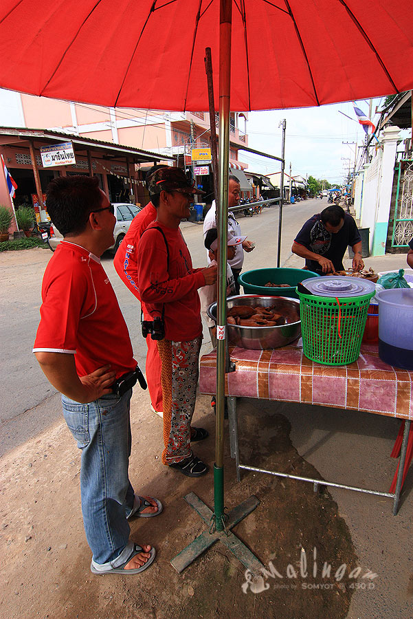 ก่อนลงเรือ...เราโชคดีครับ  ได้ เป็ดพะโล้  ..เครื่องเซ่น  ที่ตามหา มาหลายร้าน
    มาเจอ  ตรงทาง  จะไ