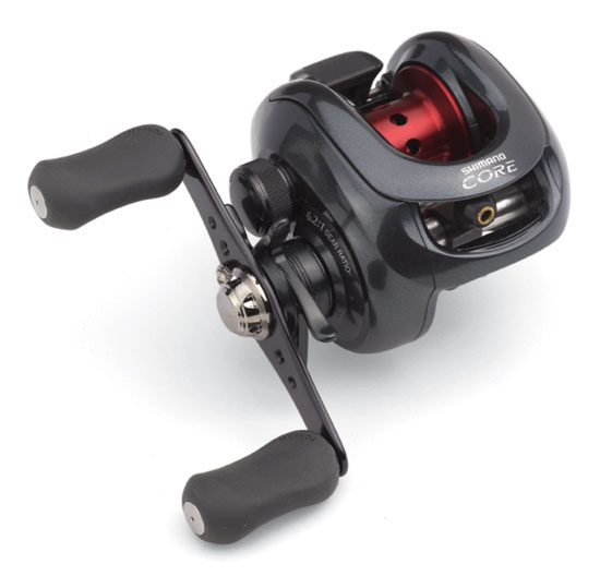 shimano core 100MG 

Bearing           4+1
Gear ratio       6.2:1
Max drag (kg)  5.0
Wt (g)    