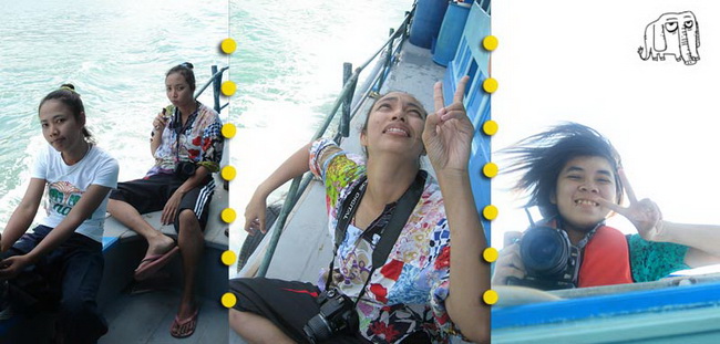 ขึ้นเรือได้ก็เมาตั้งแต่เรือยังไม่ออกจนต้องย้ายไปนั่งที่เสาสอง
ใครไม่รู้ส่งไอติมาฝากถือ เลยแทะไปเพลิ