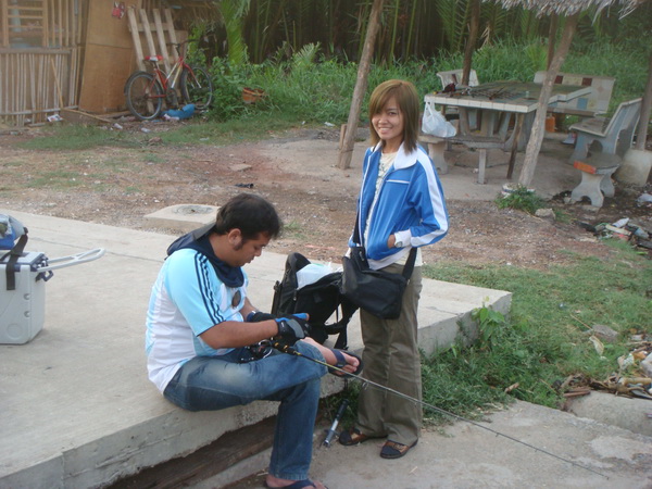 น้ากีเต้อเทป กำลังเทรนป้าอ้อม น่าดู เลยครับ  :grin: