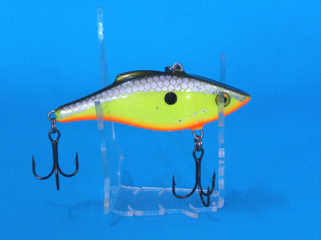 Rattlin' Rapala 7 ซม.รอยการกัดของชะโดครับ มันผันตัวกลายเป็นตัวโปรดของผมเลยครับ ลงน้ำครั้งแรก ปลากิน