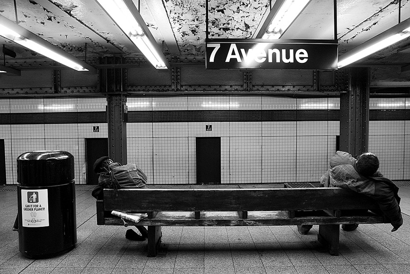 Homeless ใน subway ที่นิวยอคครับ
