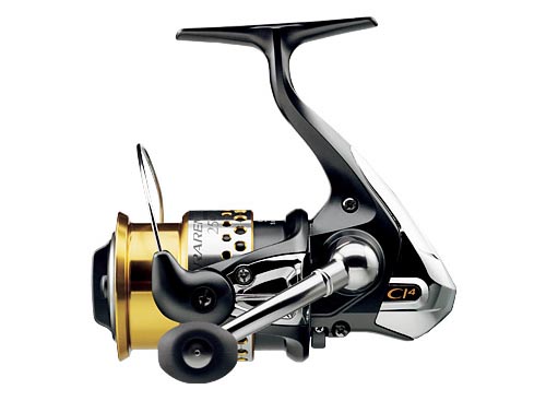 shimano RARENIUM Cl4 2500S 
Gear Ratio 5.0
Max Drag 5 (kg)
Weight 200g
Revolution
ratio
(cm/re